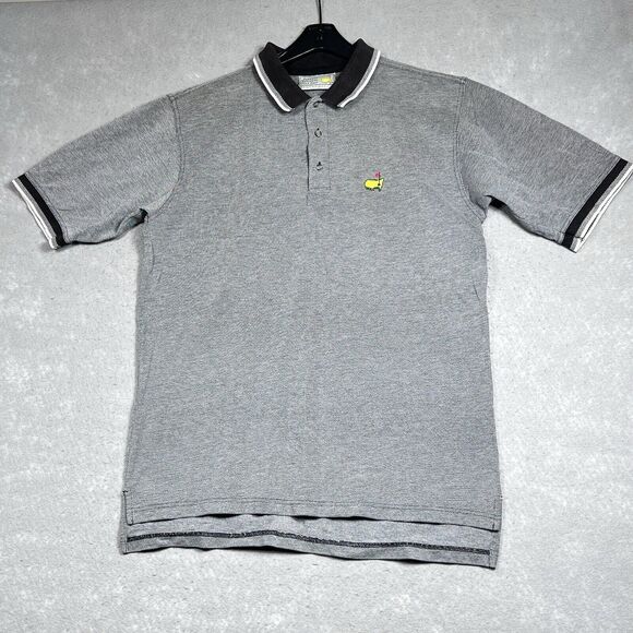 Slavenger Polo Shirt Mens Size Large Black Masters Augusta National Golf Shop - Picture 1 of 11